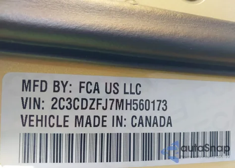 2021 Dodge Challenger R/T Scat Pack Widebody from USA, damaged, VIN 2C3CDZFJ7MH560173